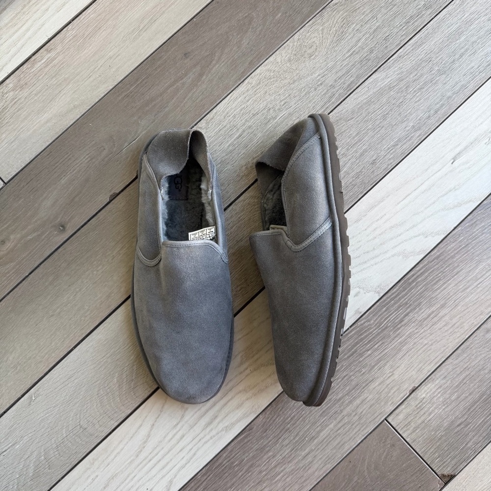 UGG Kenton slippers in a gray suede color (Men’s)